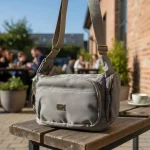 Bolso de mano Generic Da para mujer en nylon gris - Image 4
