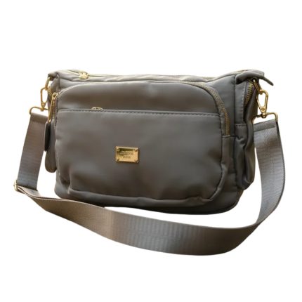 Bolso de mano Generic Da para mujer en nylon gris
