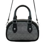 Bolso de Mano Generic Mujer Tela Rayas Negras