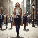 Bolso de Mujer Tela Beis Manos Libres Modelo 2023 - Image 6