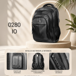 Morral Ejecutivo Antirrobo Con Candado De Seguridad Y Puerto
