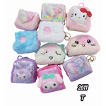 Mini Monedero de Peluche y Lentejuelas Kawaii para Niñas