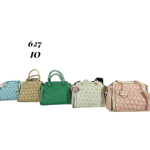 Bolso Tipo Baúl Acolchado para Mujer con Dije Metálico