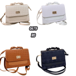 Bolso Estructurado Casual con Textura Trenzada