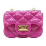 * Mini Bolso Tipo Jelly Acolchado con Cierre Giratorio y Detalles de Perlas - Ref. 2757 EN