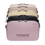 Bolso Bandolera "Camera Bag" de Cuero Texturizado con Logo Estampado "COACH LEATHERWARE" - Ref. 10543 NO