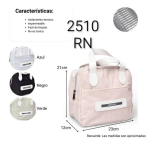 Lonchera Térmica Impermeable Porta Alimentos con Aislamiento Estilo Cartera - Ref. 2510 RN - Image 2