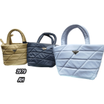Bolso de Mano Tipo Tote Acolchado en Piel con Asas Superiores - Image 2