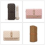 colección de cuatro carteras y organizadores de viaje con patrón de monograma - Image 2