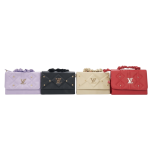set de cuatro bolsos de mano elegantes con solapa acolchada y herraje metálico - Image 2