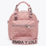 bolso acolchado bimba y lola con asa estampada y bolsillo frontal